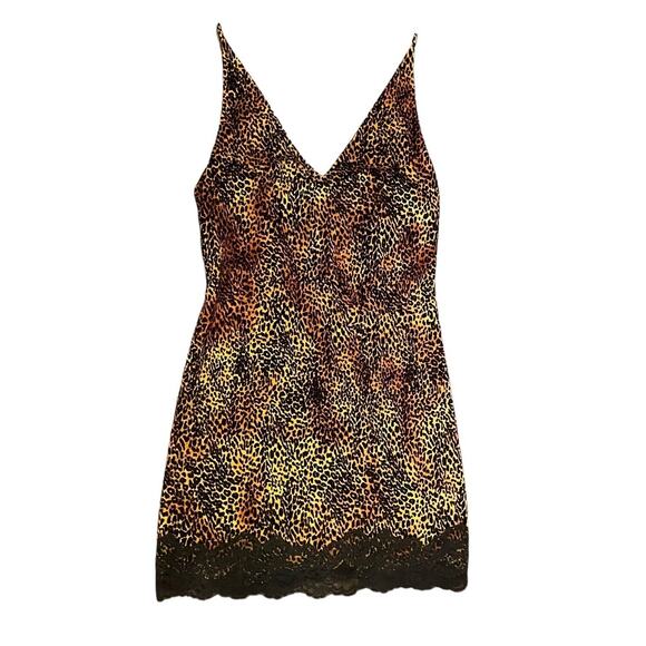 VTG Victoria Secret Collection Gold Label S Fuzzy Leopard Animal Print Lingerie - Picture 8 of 8